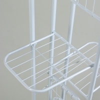 Подставка для цветов Greengo, 7 полок, 43 &times; 22 &times; 126 см, напольная, металл, белая