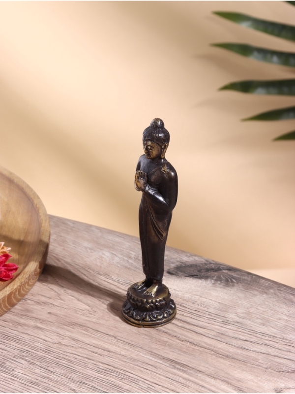 Сувенир бронза "Будда" 5х5х17 см