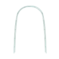 Арка садовая, 240&times;125&times;20 см, для вьющихся растений, металлическая, зелёная