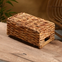 Корзина плетеная 36x21x15 см, водный гиацинт