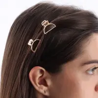 Крабик для волос &laquo;Маргарита&raquo;, дуга, 2.5 см, золото