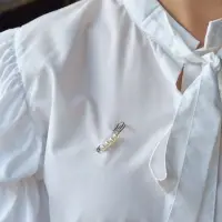 Булавка шар №4 &laquo;Жемчужная&raquo;, 4 см, цвет белый в серебре