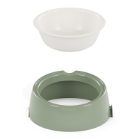Лего-миска для животных с наклоном "Юта" 0,3л бело- фисташковый