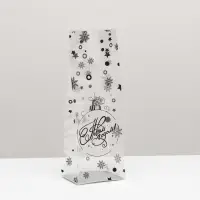 Пакет подарочный новогодний с жёстким дном 6&times;8&times;23 см