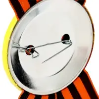 Значок закатной с георгиевской лентой &laquo;9 мая. День Победы&raquo;