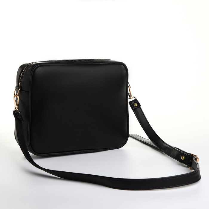 Сумка женская через плечо TEXTURA, маленького размера, цвет чёрный