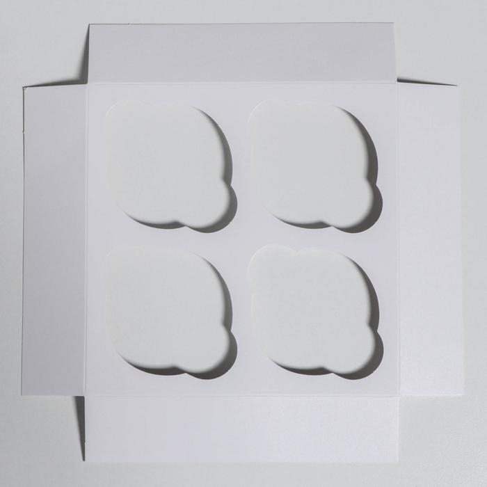 Коробка для капкейков &laquo;Новогодняя посылка&raquo; 16 х 16 х 10 см, Новый год