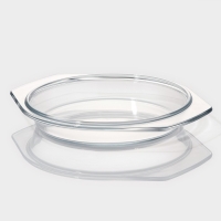 Кастрюля из жаропрочного стекла для запекания Доляна &laquo;Фуэго&raquo;, 3 л, 30,8&times;26,7&times;12 см, с крышкой