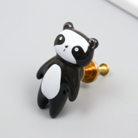 Ручка для шкатулки керамика, металл "Панда" 6,3х3,5 см