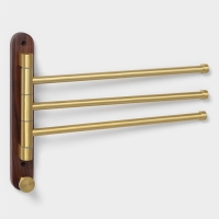 Держатель для полотенец St&ouml;lz H&ouml;lzern Premiere, ореховое дерево, алюминий, цвет коричневый