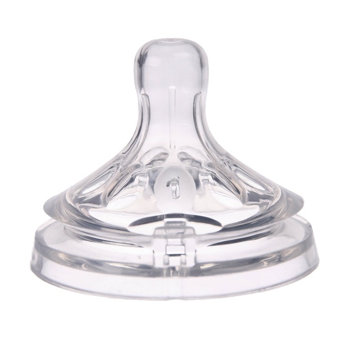 Соска на бутылочку, антиколиковая, от 0 мес., M&B Natural, широкое горло, медленный поток, &Oslash;50 мм.