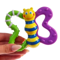 Погремушка &laquo;Бабочка&raquo; с эластичными элементами, Крошка Я