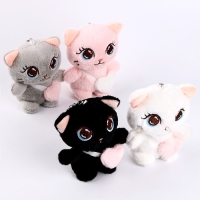 Мягкая игрушка &laquo;Кот с сердцем&raquo;, на брелоке, 11 см, цвета МИКС