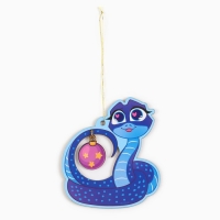 Ёлочная игрушка новогодняя &laquo;Змейка&raquo;, на Новый год, 8,5 х 9,6 см