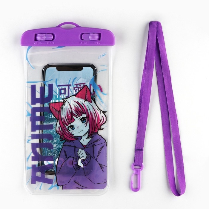 Чехол на телефон водонепроницаемый &laquo;Аниме&raquo;, 12 х 21 см