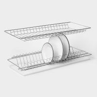 Комплект посудосушителей с поддоном для шкафа 60 см, 56,5&times;25,6 см, цинк