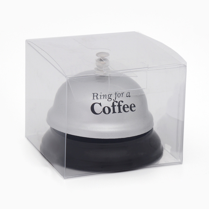 Звонок настольный "Ring for a coffee", 7.5 х 7.5 х 6 см