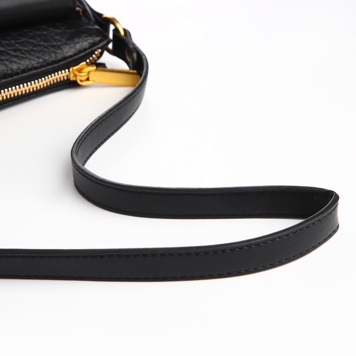 Сумка женская TEXTURA, средний размер, цвет чёрный