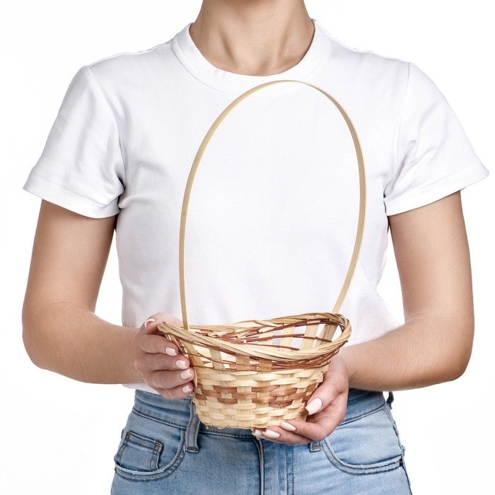 Корзина плетеная &laquo;Ладья&raquo;, 20&times;17&times;8 см, бамбук