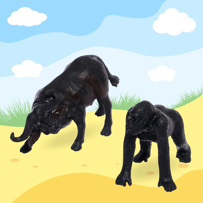 Набор животных &laquo;Дикие звери&raquo;, 12 фигурок