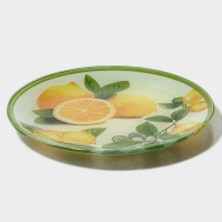 Набор тарелок стеклянных Доляна &laquo;Дольче&raquo;, 19 предметов: 6 десертных тарелок, 6 обеденных тарелок, 6 мисок, салатник