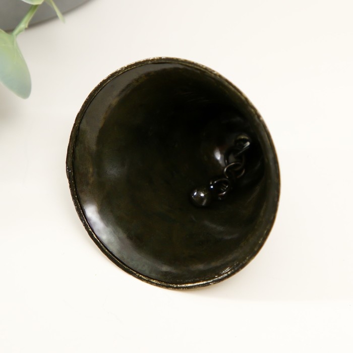 Колокольчик бронза "Дракон и Феникс" d=6 см