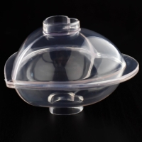 Набор молдов Доляна &laquo;Сердца&raquo;, 3 шт, 11,2&times;10,5&times;9,5 / 9&times;7,7&times;6,5 / 7&times;5,5&times;4,5 см, цвет прозрачный