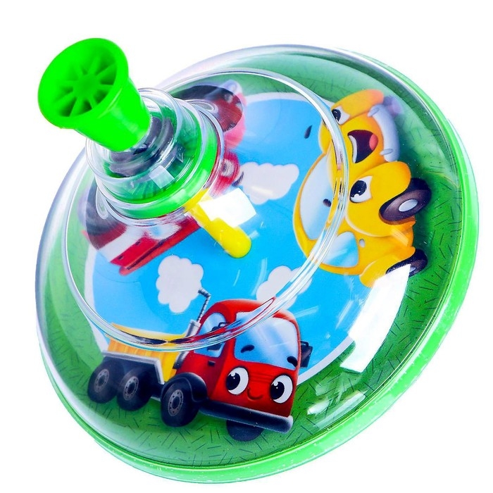 Юла прозрачная &laquo;Машинки&raquo;