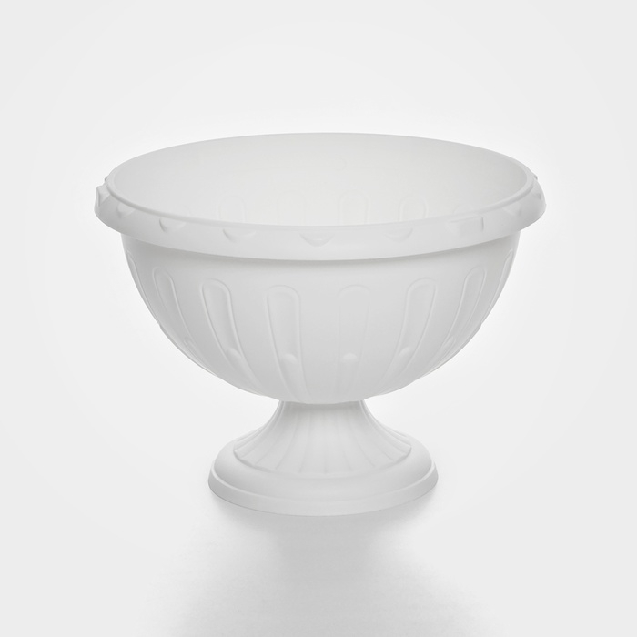 Кашпо уличное на ножке &laquo;Джулия&raquo;, 8 л, цвет белый