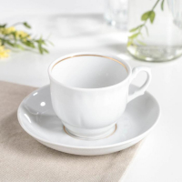 Чайная пара &laquo;Тюльпан&raquo;: чашка 250 мл, блюдце d=15 см