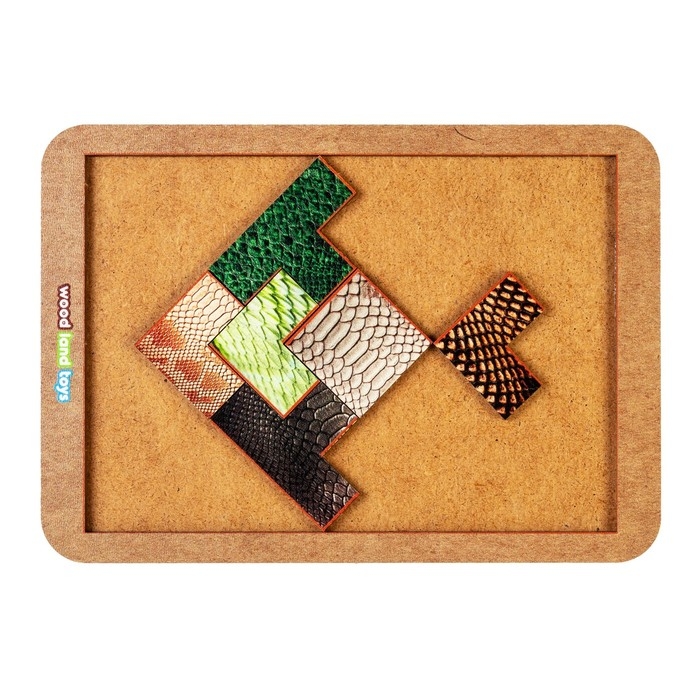 Тетрис &laquo;Текстуры змей&raquo;, А5, 19 дет.