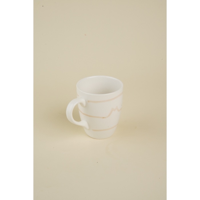 Набор кружек фарфоровых SL Home &laquo;Гато&raquo;, 350 мл, цвет белый