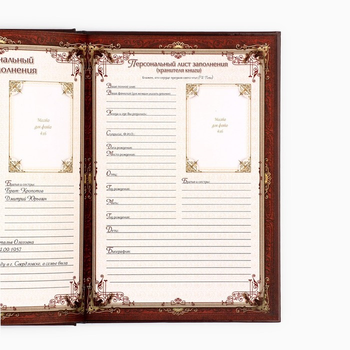 Родословная книга в шкатулке &laquo;Древо семьи&raquo;, 56 листов, 20 х 26 см.