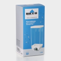 Контейнер - дозатор для сыпучих продуктов RICCO, 11,8&times;9,5&times;25,5 см, 1,5 л, цвет белый
