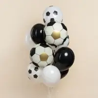 Воздушный шар фольгированный 18" &laquo;Футбольный мяч&raquo;, 5 шт.