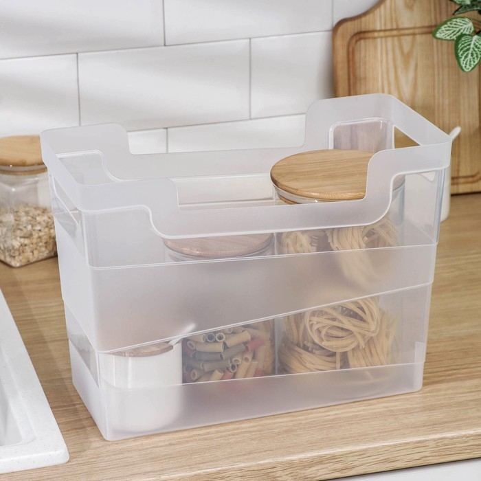 Контейнер хозяйственный, 10,5 л, 34&times;16&times;25 см, цвет прозрачный