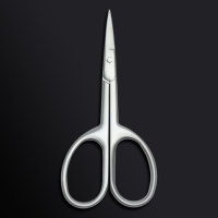 Ножницы маникюрные &laquo;Premium satin&raquo;, узкие, прямые, матовые, 9,6 см, цвет серебристый