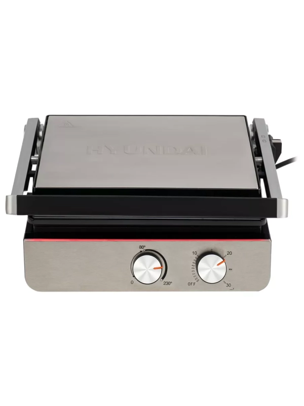 Электрогриль HYG-5047 2200Вт серебристый