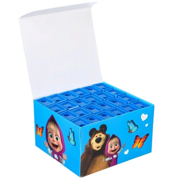 Точилка пластиковая прямоугольная, &laquo;Маша и медведь&raquo;