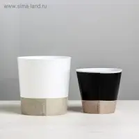 Набор кашпо для цветов 2 в 1 &laquo;Мордочки&raquo;, 0,8 и 1,6 л, 11 х 12 и 14 х 14 см