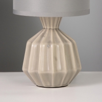 Лампа настольная "Центр" 40Вт Е14 серый 12х12х24см