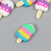 Декор для творчества пластик "Эскимо с посыпкой" МИКС 3,4х2,8х0,7 см