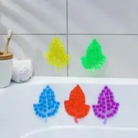 Коврик для ванной на присосках &laquo;Кленовый лист&raquo;, 9&times;13.5 см, мини, МИКС