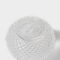 Набор баночек стеклянных для специй с пробковой крышкой Доляна &laquo;Парфе&raquo;, 50 мл, 5,5&times;5,5&times;7 см, 12 шт