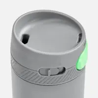 Термостакан X1 с цветной кнопкой, серый с зеленым