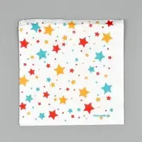 Салфетки бумажные однослойные &laquo;Звезды&raquo;, 24&times;24 см, 50 шт.