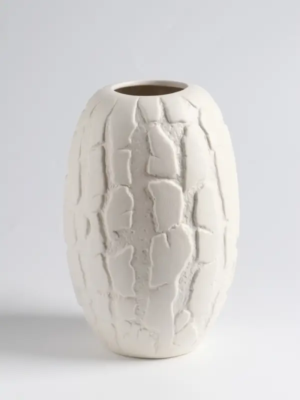 Ваза &laquo;Нуева&raquo;, 22&times;12 см, керамика, белая