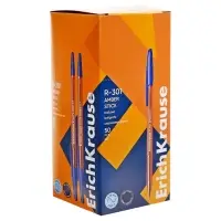 Ручка шариковая ErichKrause R-301 Amber Stick, узел 1.0 мм, чернила синие, длина линии письма 1000 метров