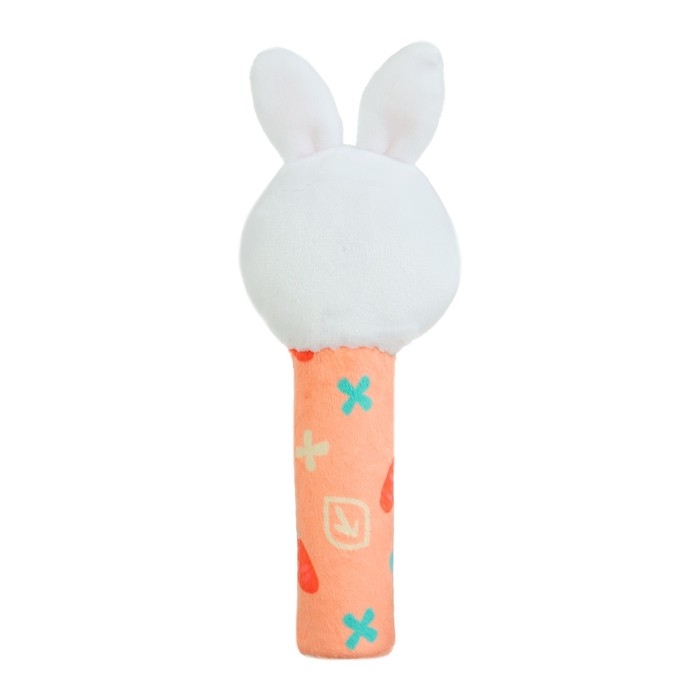 Игрушка - пищалка "Зайка" с погремушкой