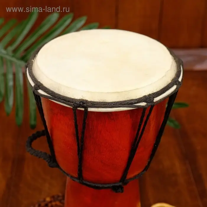 Сувенирный музыкальный инструмент барабан джембе "Классика" 30х15х15 см